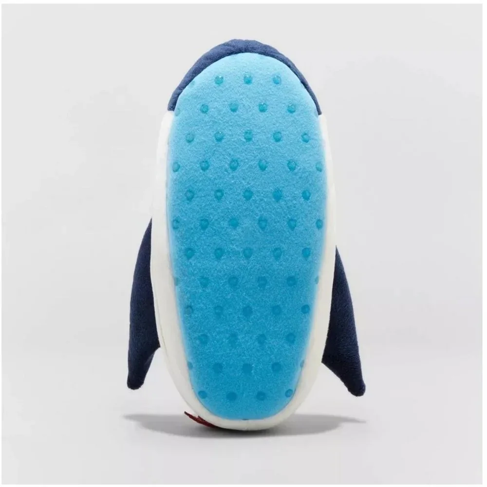 Cat & Jack Boys White Navy Blue Rocket Slippers